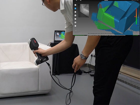 iReal 2E红外3D扫描沙发
